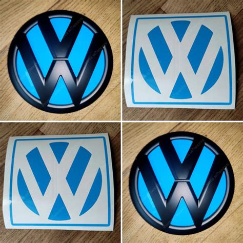 Fill up that Volkswagen rear badge with paint-matching Cornflower Blue and add a subtle yet epic design element for an OEM aesthetic. . Vw rear badge insert